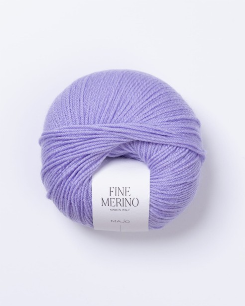 włóczka fine merino anemone lawenda