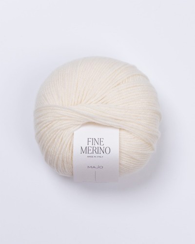 włóczka fine merino IVORY kremowy
