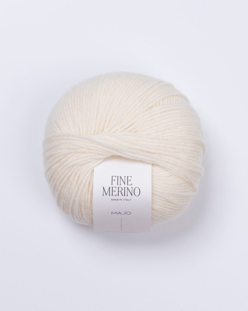 włóczka fine merino IVORY kremowy