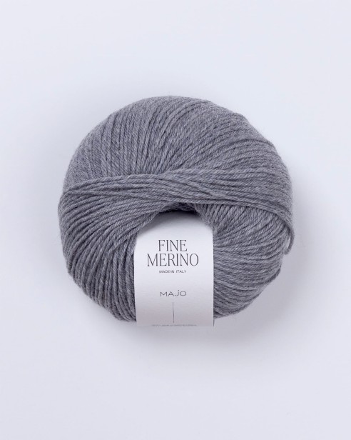 włóczka fine merino SLATE szary