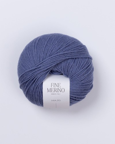 włóczka fine merino SLATE BLUE niebieski