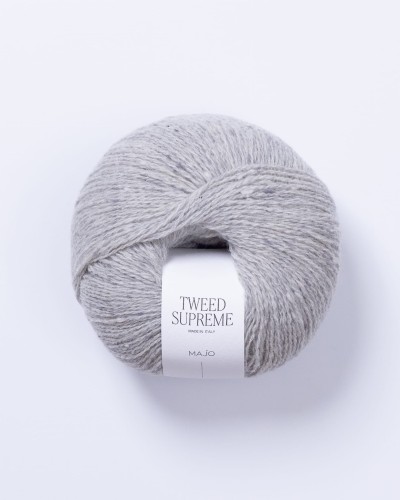 tweed supreme majo garn SOFT GREY
