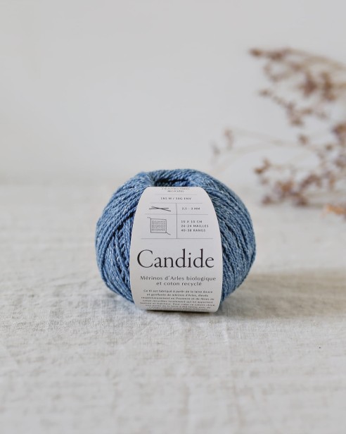 Candide grand bleu étiquette dererumnatura włóczka wloczka