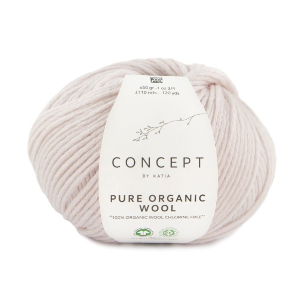Pure Organic Wool Katia Concept różowy beż 55
