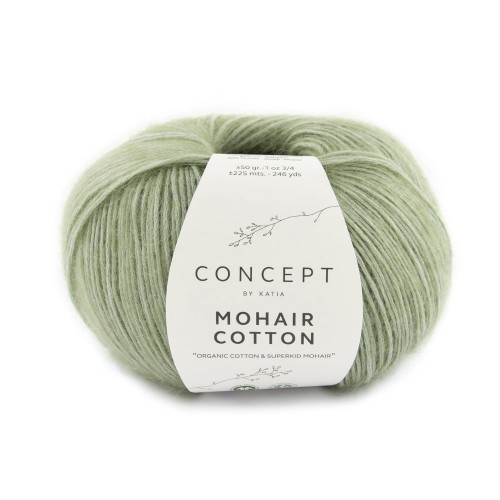 Mohair Cotton Katia Concept miętowa zieleń 72