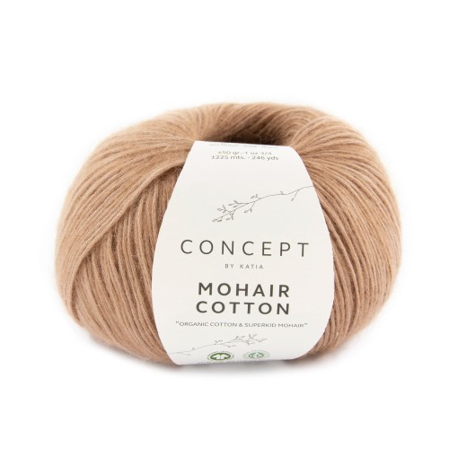 Mohair Cotton czerwony beż 74 katia concept
