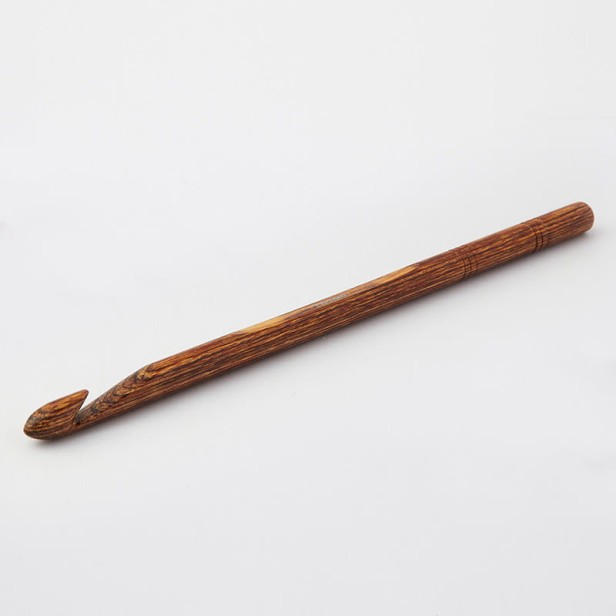 Szydełko drewniane GINGER KnitPro bokiem