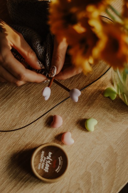 Stopery Zatyczki na druty serca Katia na drutach