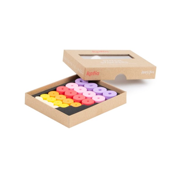 stopery na druty Katia otwarte pudełko