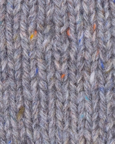 włóczka tweed supreme majo kolor slate - szary  próbka