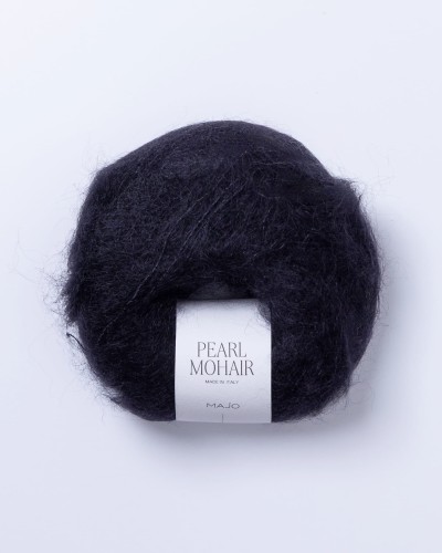 włóczka Pearl Mohair kolor black - czarny