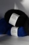 pearl mohair black + electric blue